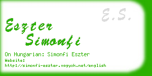 eszter simonfi business card